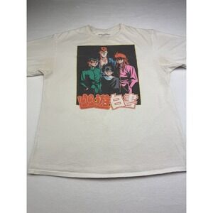 Yu Yu Hakusho Anime Graphic T Shirt Shonen Jump Adult L Cream Manga